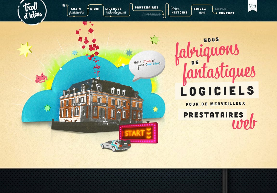 Troll d’idées Website Screenshot