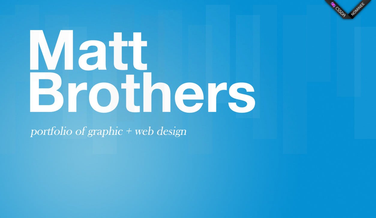 Matt Brothers Website Screenshot