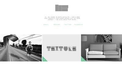 Nate Schulte Website Screenshot