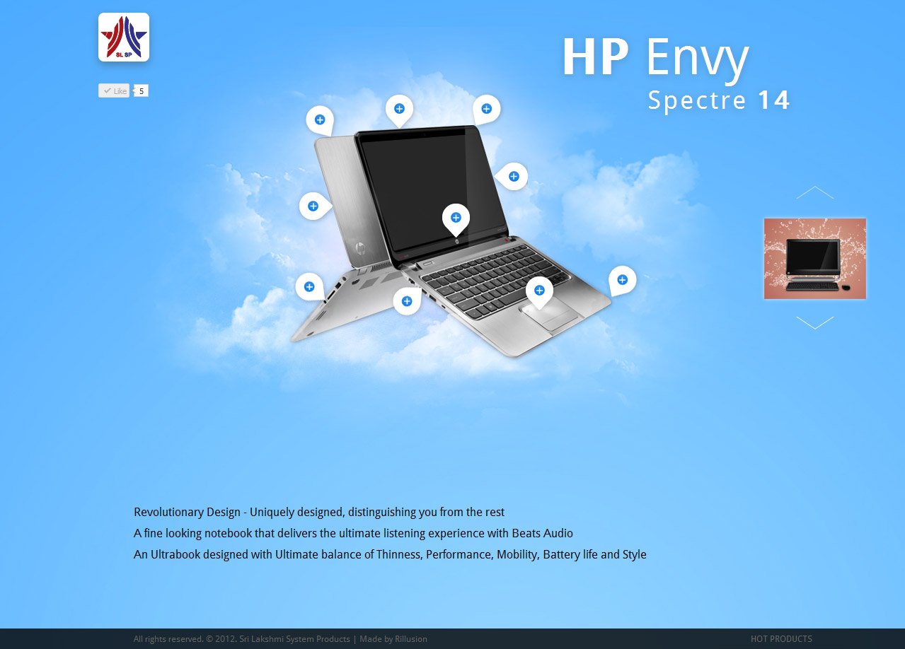 SLSP Hot Products Website Screenshot