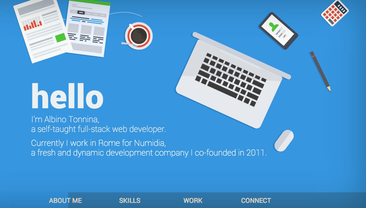 Albino Tonnina Website Screenshot