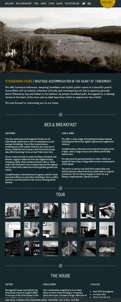 Strongarbh House Website Screenshot