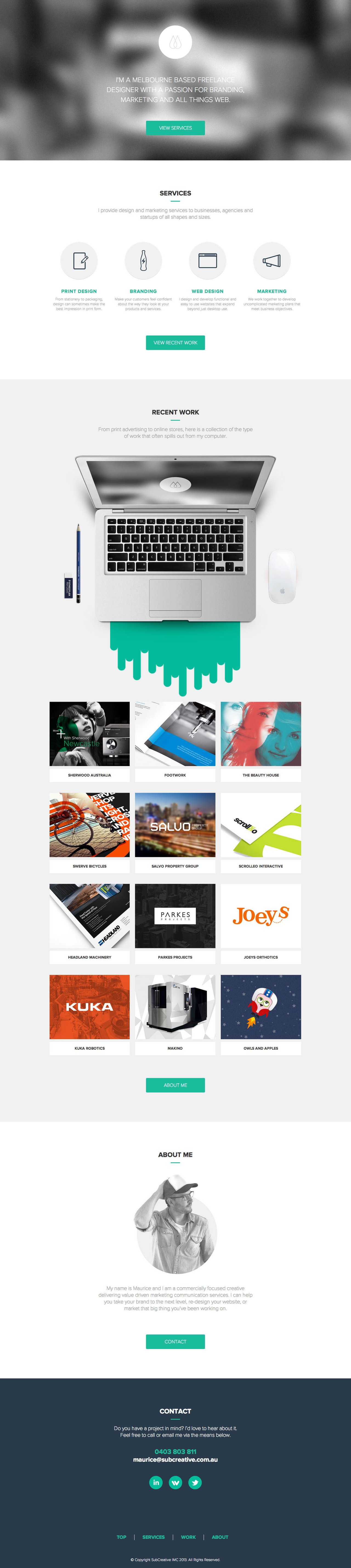 SubCreative Website Screenshot