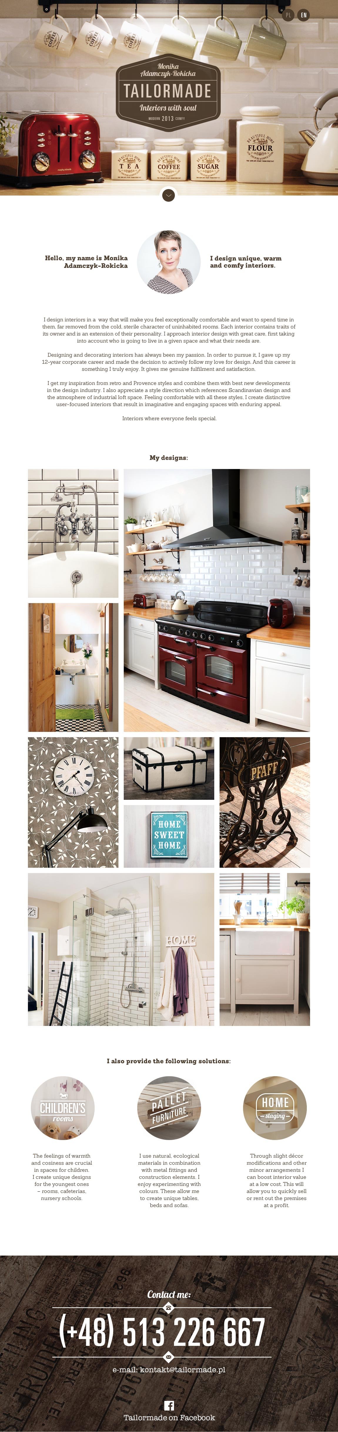 Tailormade Website Screenshot