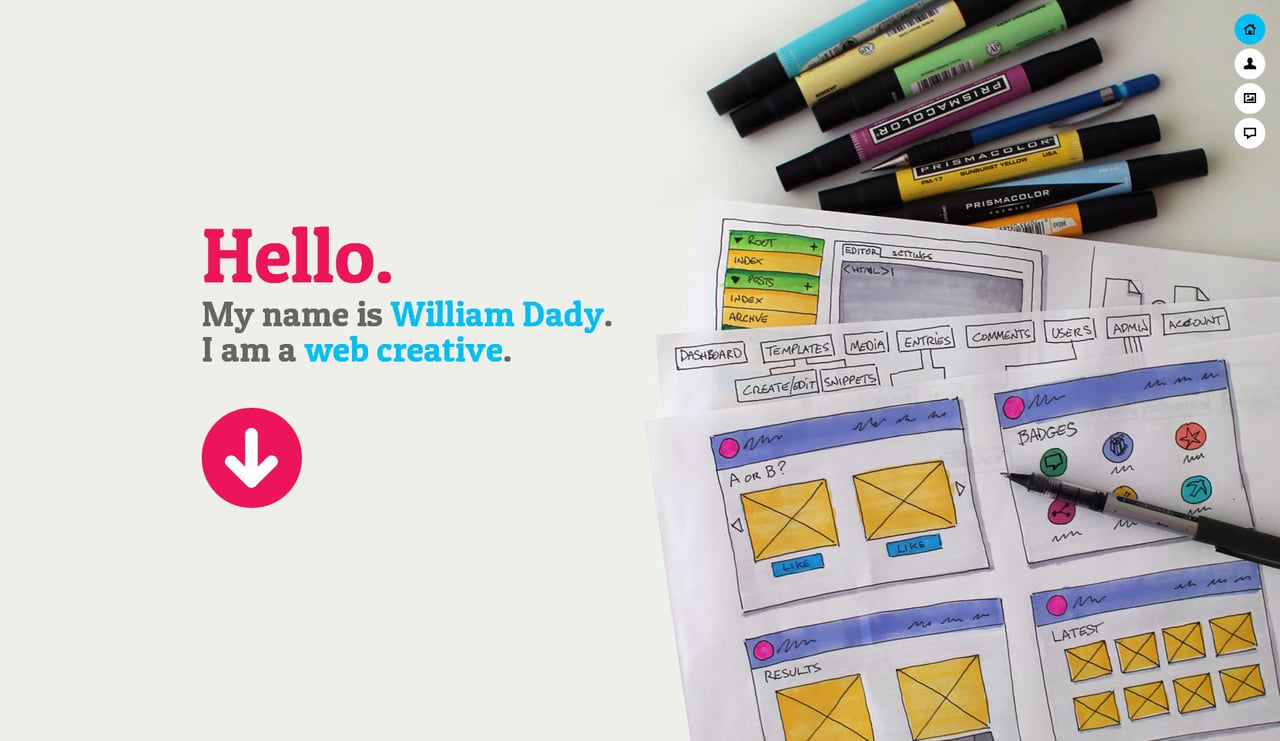 William Dady Website Screenshot