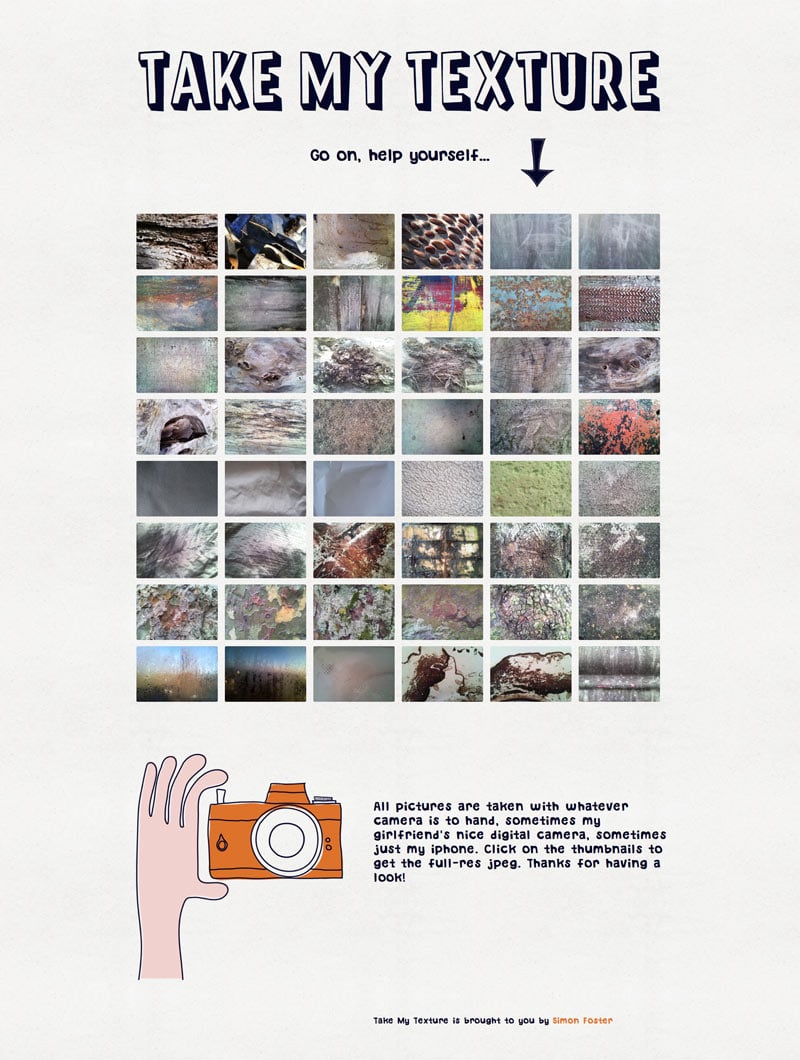 Take My Texture Website Screenshot