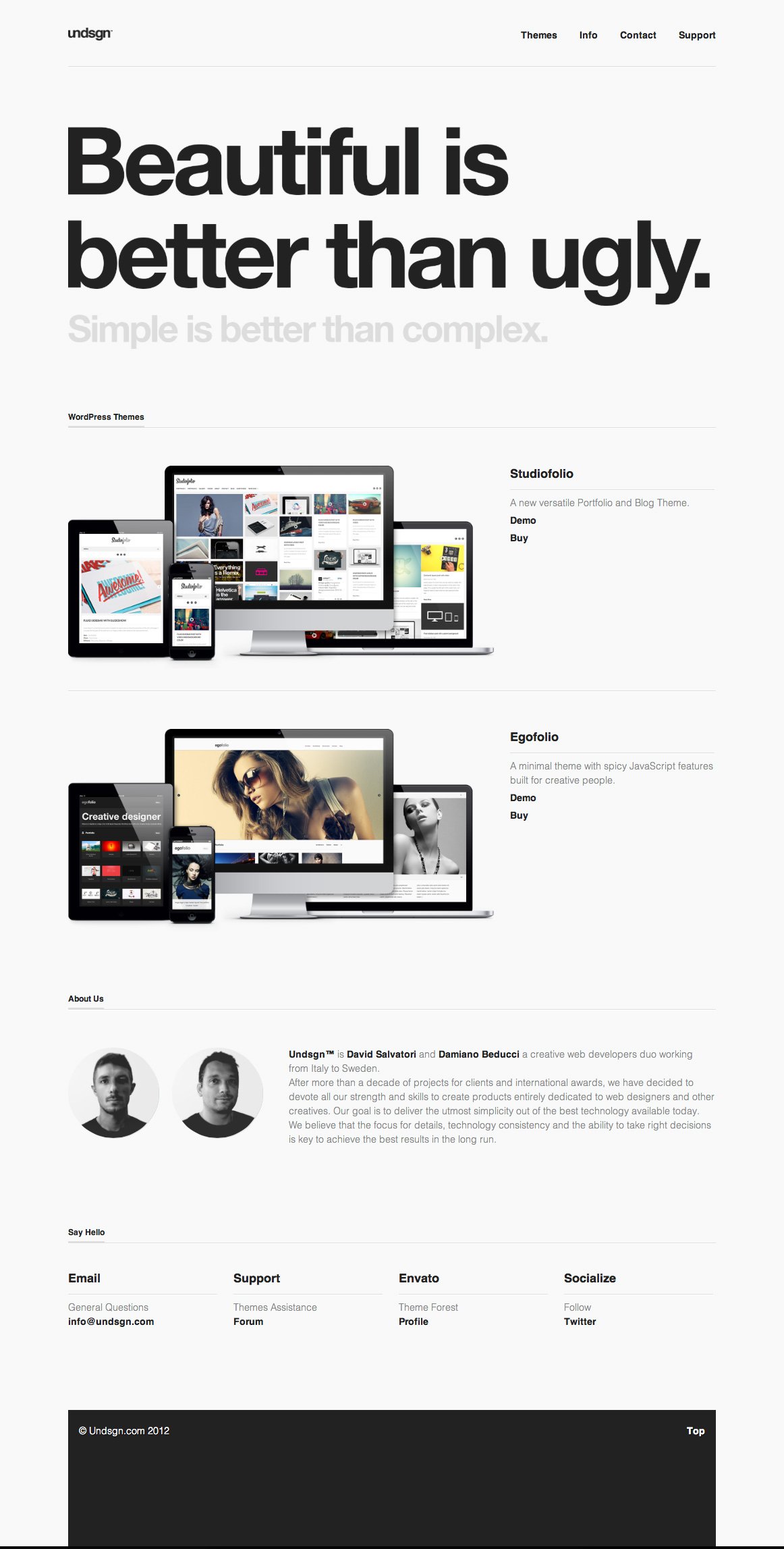 Undsgn Website Screenshot