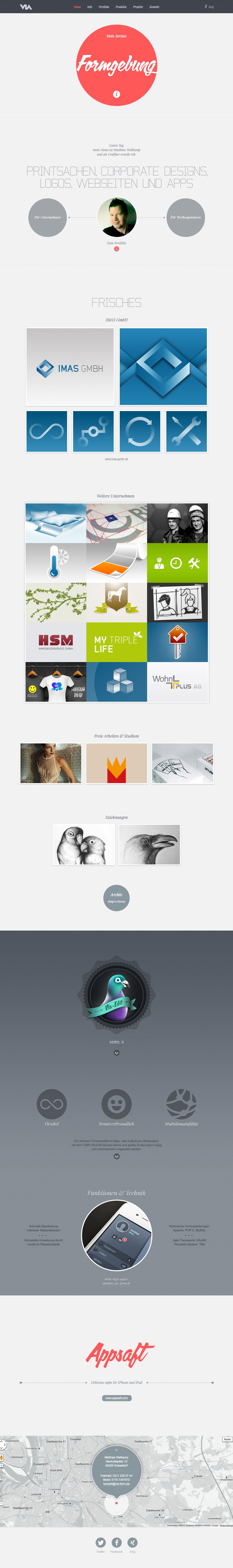 Via-Form Website Screenshot