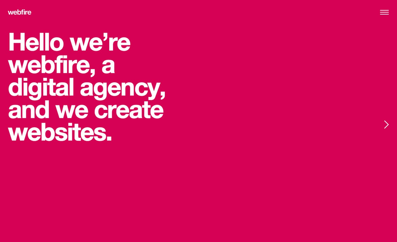 Webfire Website Screenshot