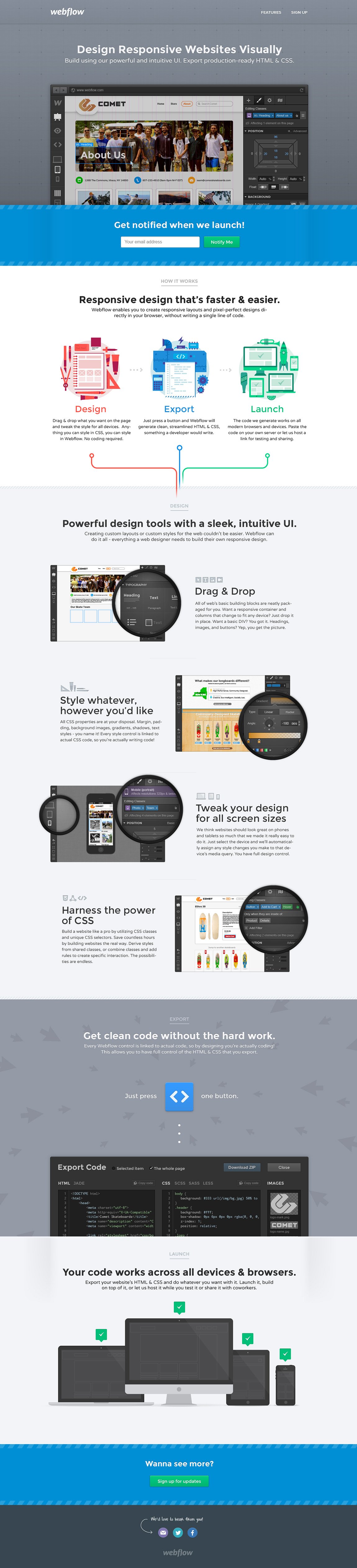 Webflow Website Screenshot