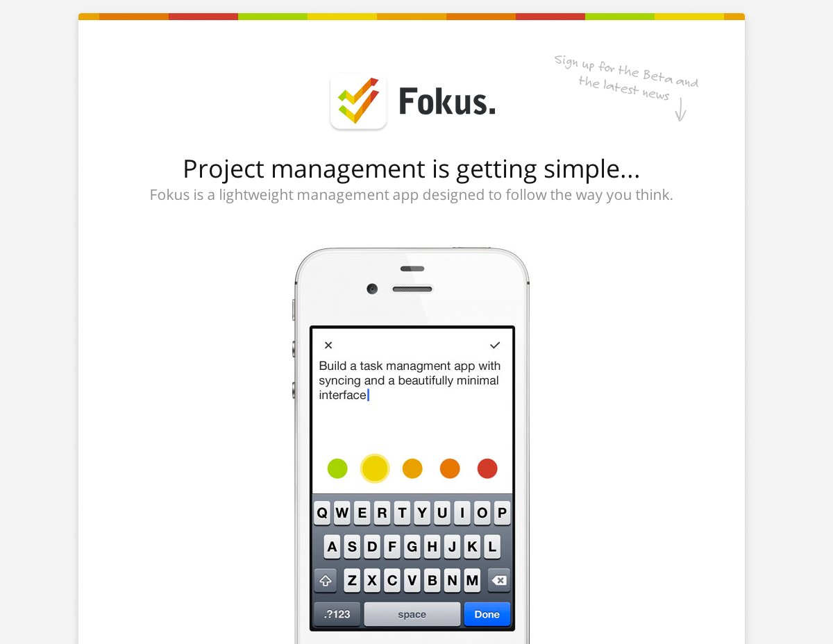 Fokus Website Screenshot