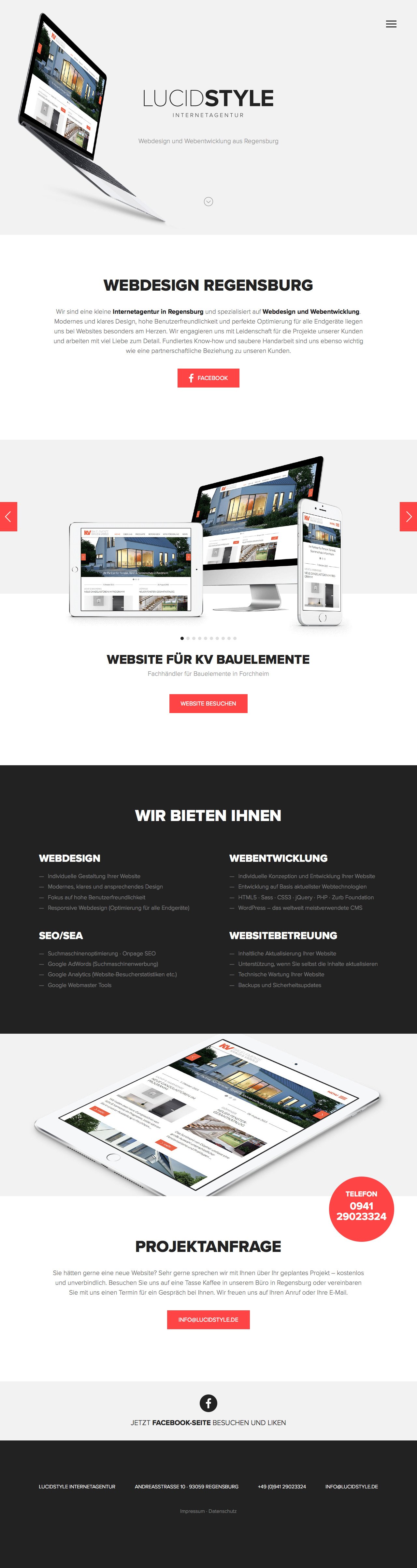 Lucidstyle Internetagentur Website Screenshot