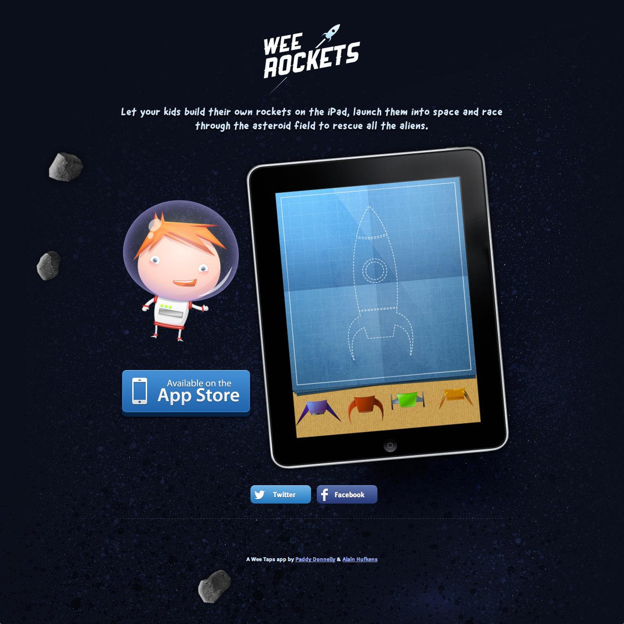 Wee Rockets Website Screenshot