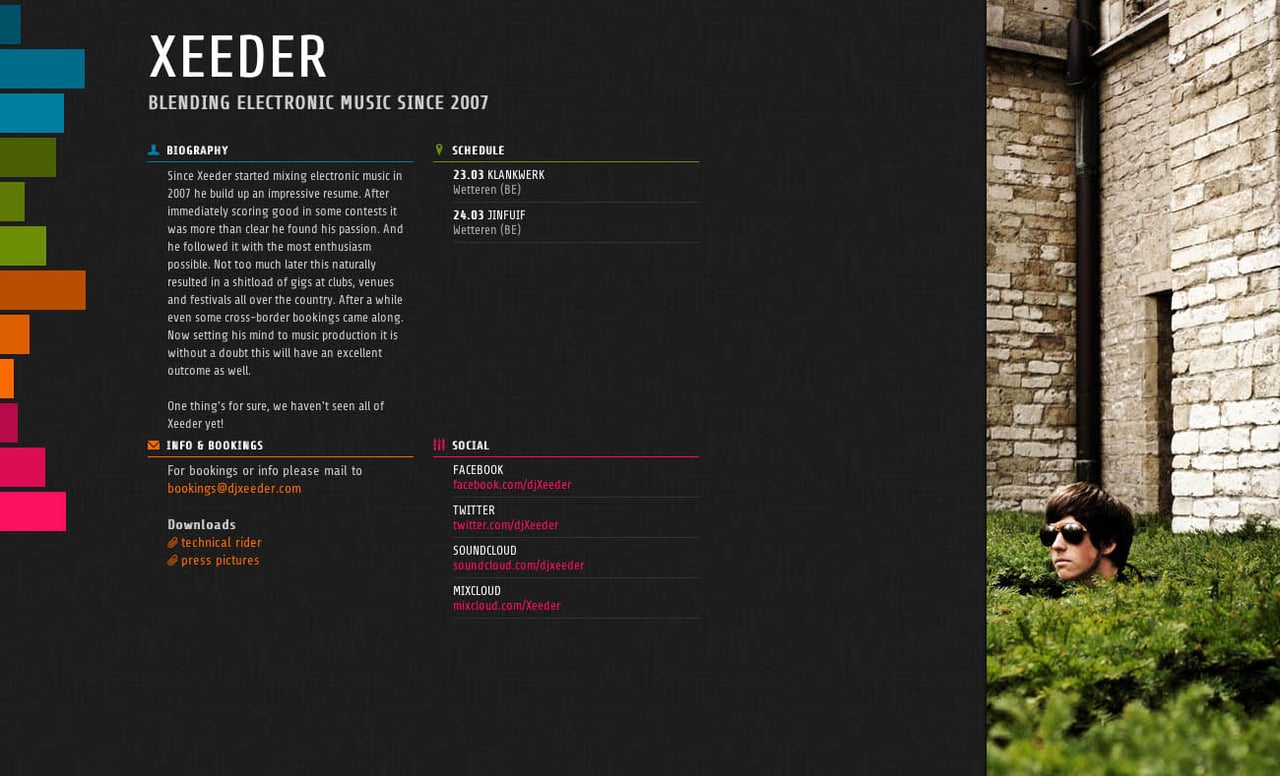 Xeeder Website Screenshot