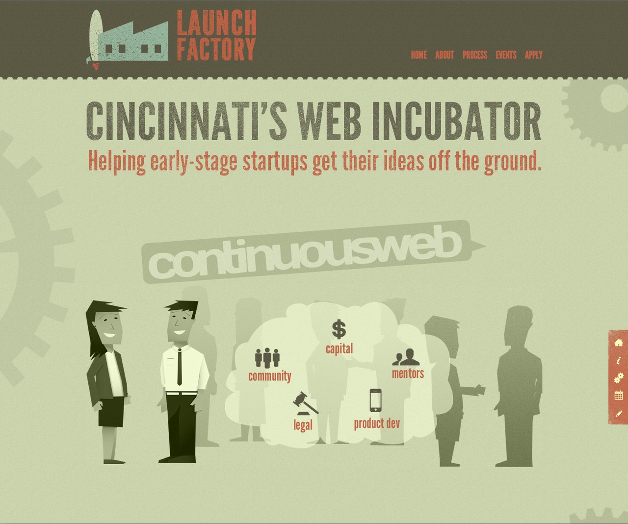 Launch Factory Website Screenshot