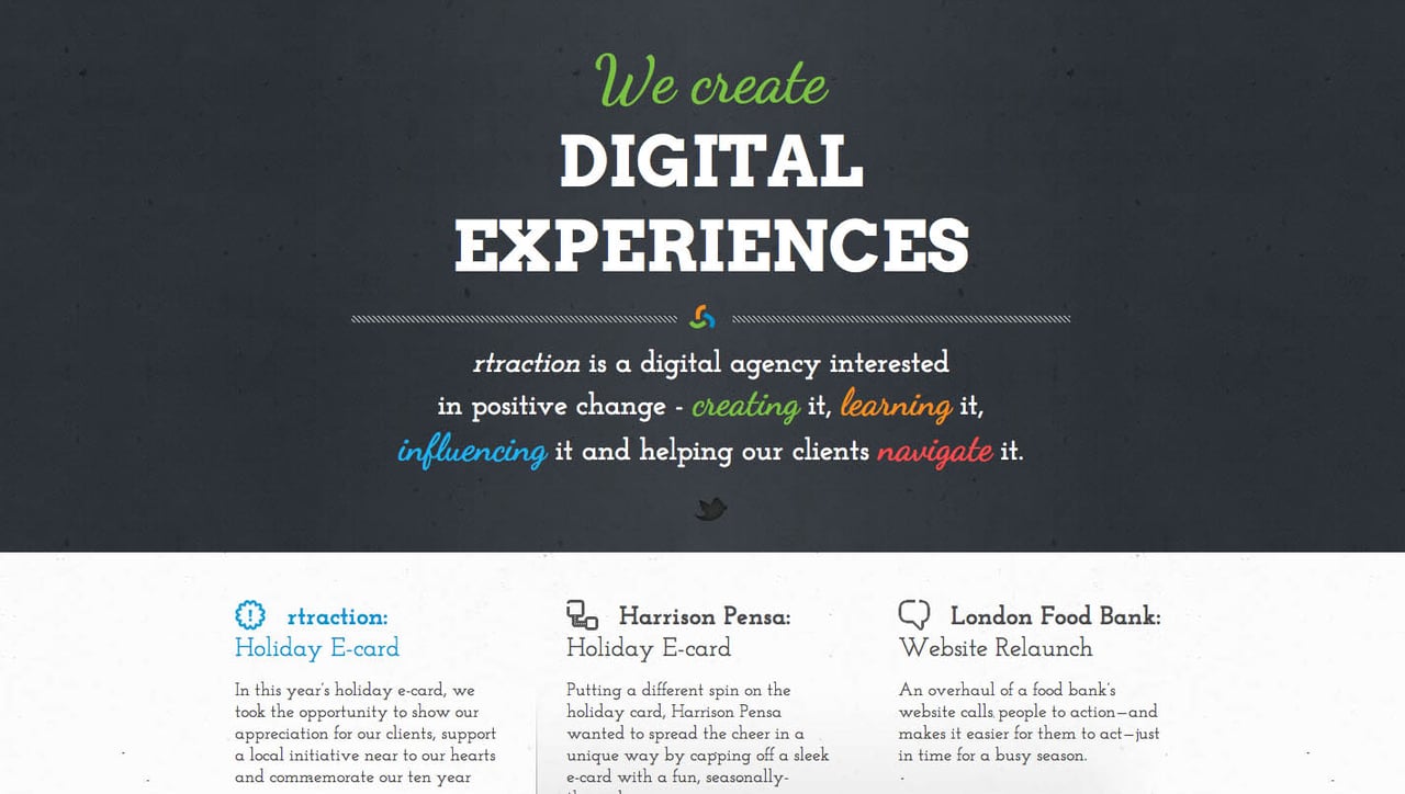 rtraction Website Screenshot