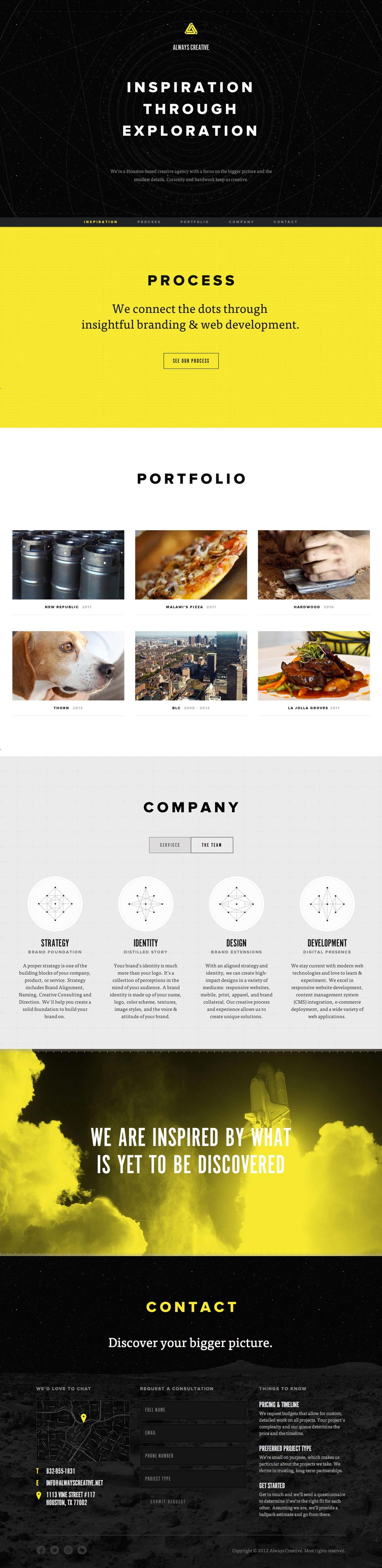 Always Creative Website Screenshot