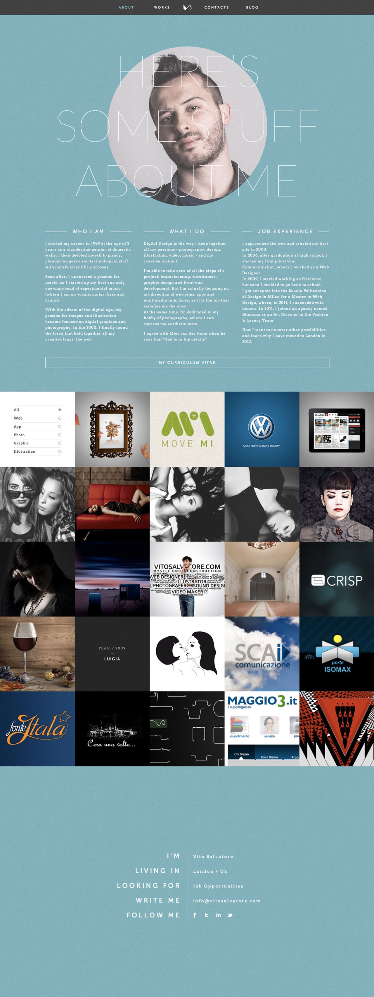 Vito Salvatore Website Screenshot