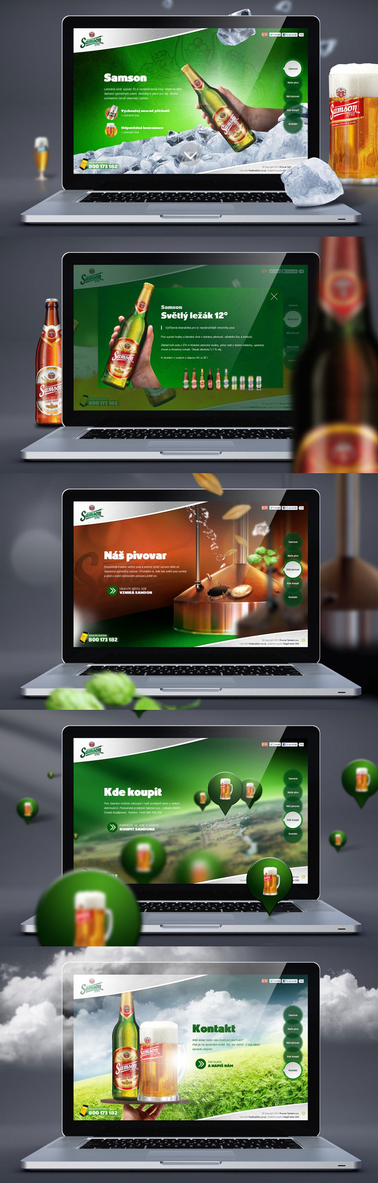 Samson Brewery Website Screenshot