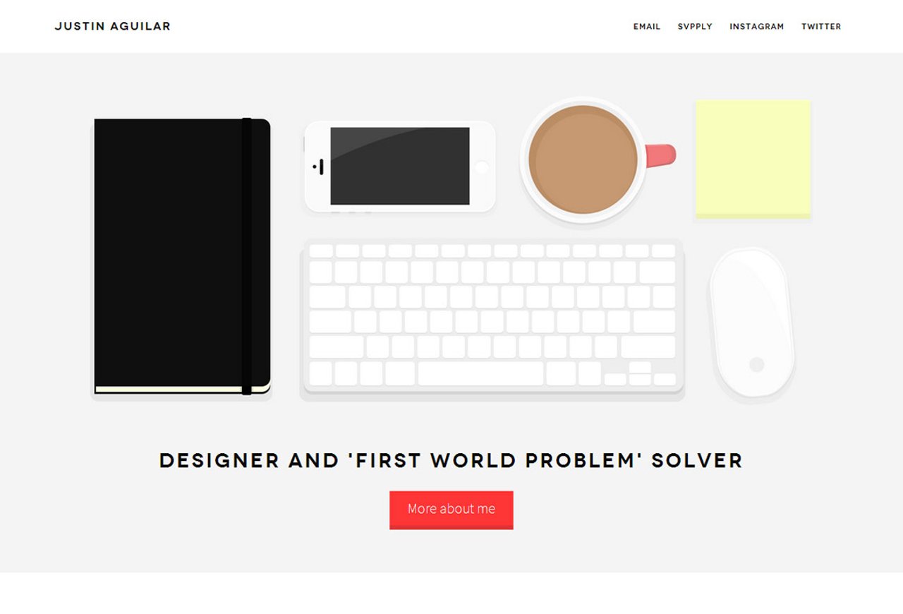 Justin Aguilar Website Screenshot