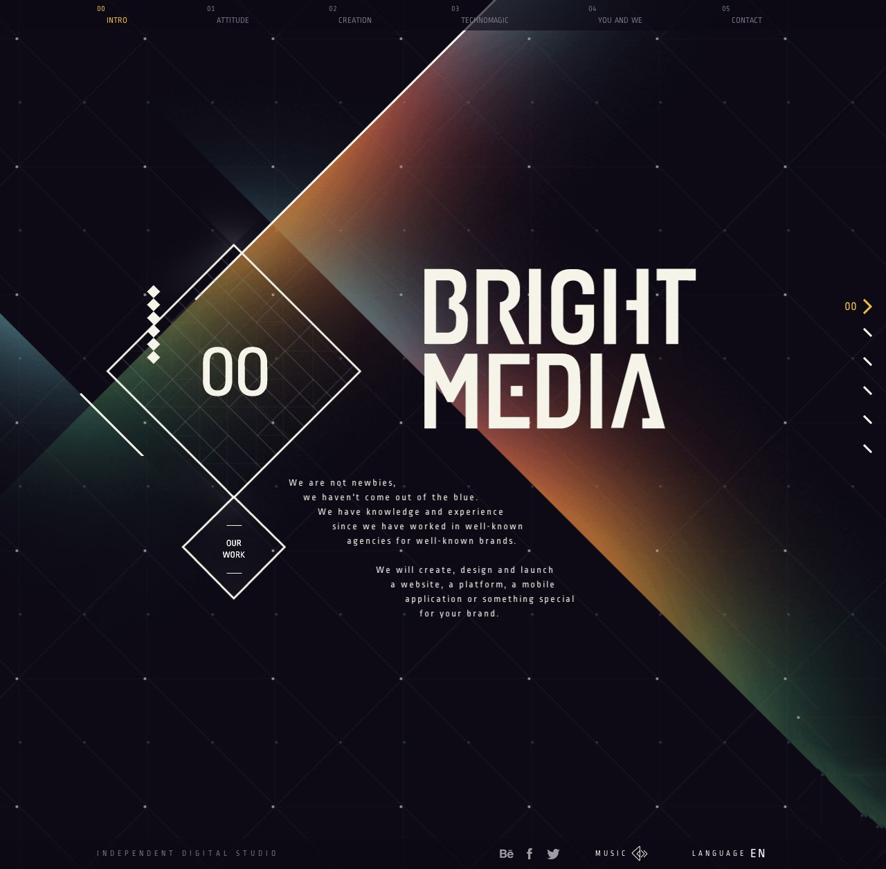 Website Inspiration: BrightMedia Website Screenshot