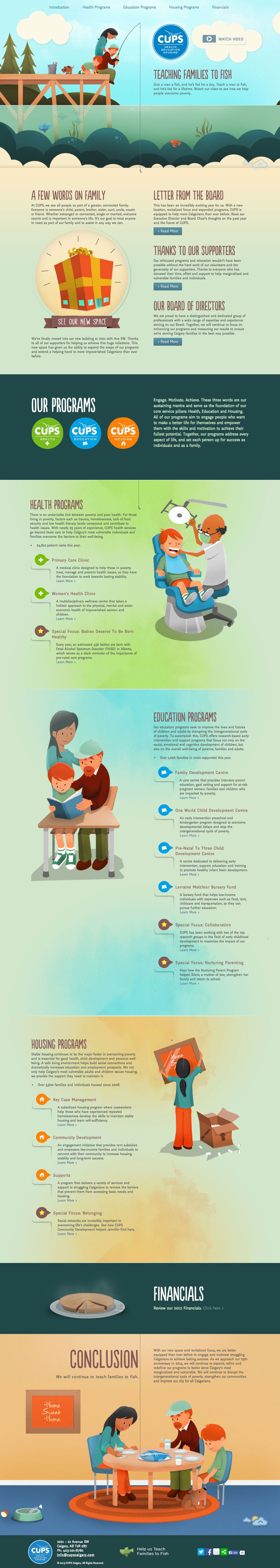 Website Inspiration: CUPS Annual Report Website Screenshot