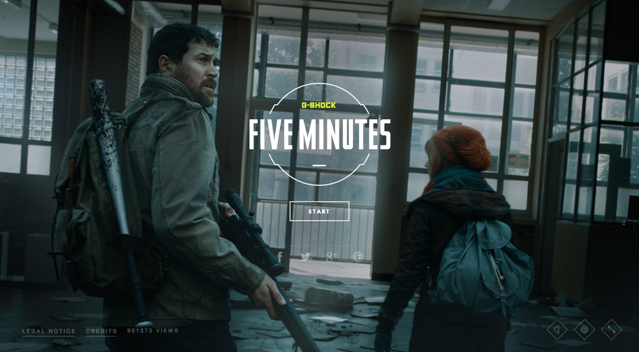 Website Inspiration: Five Minutes Website Screenshot