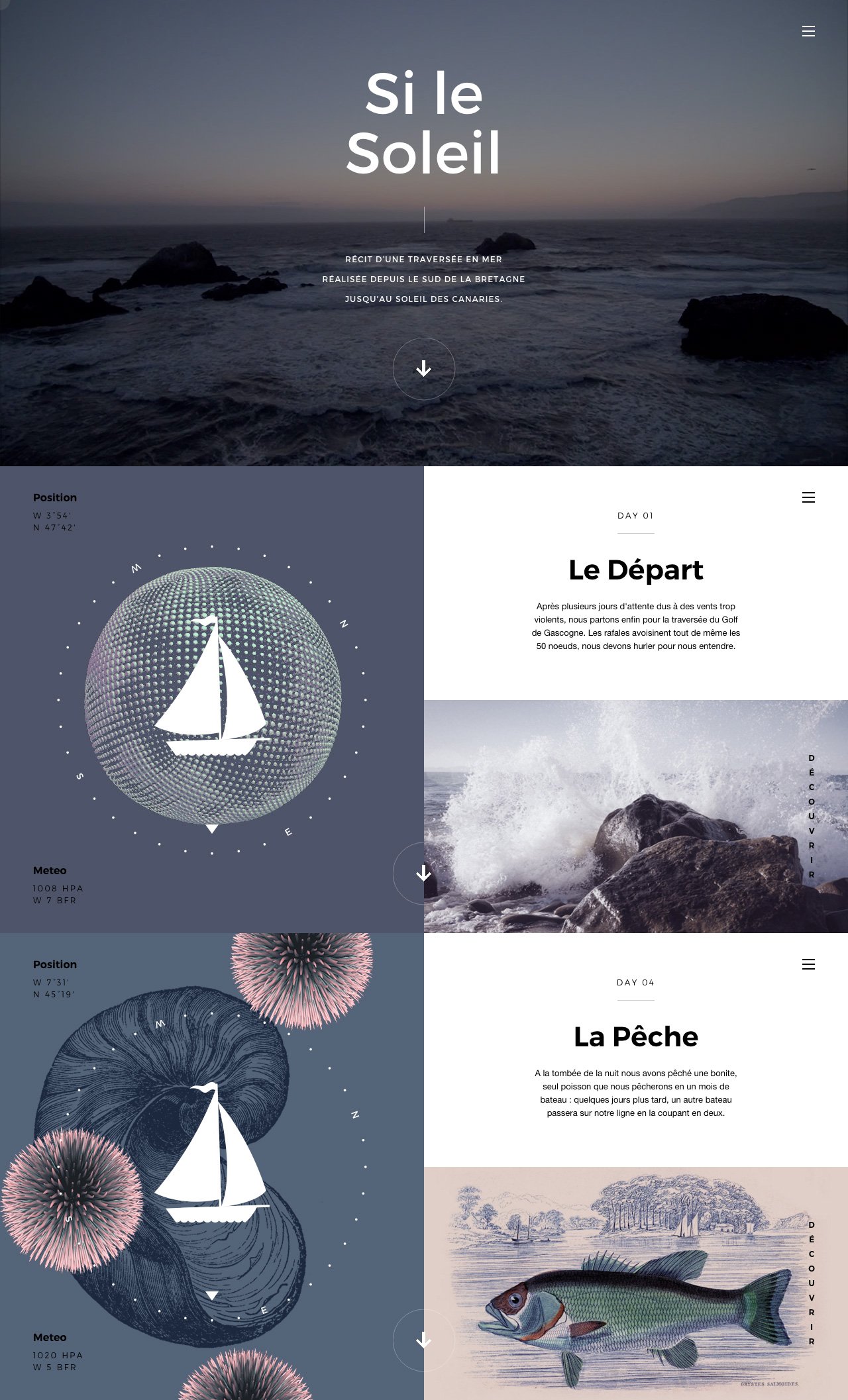 Website Inspiration: Si Le Soleil Website Screenshot