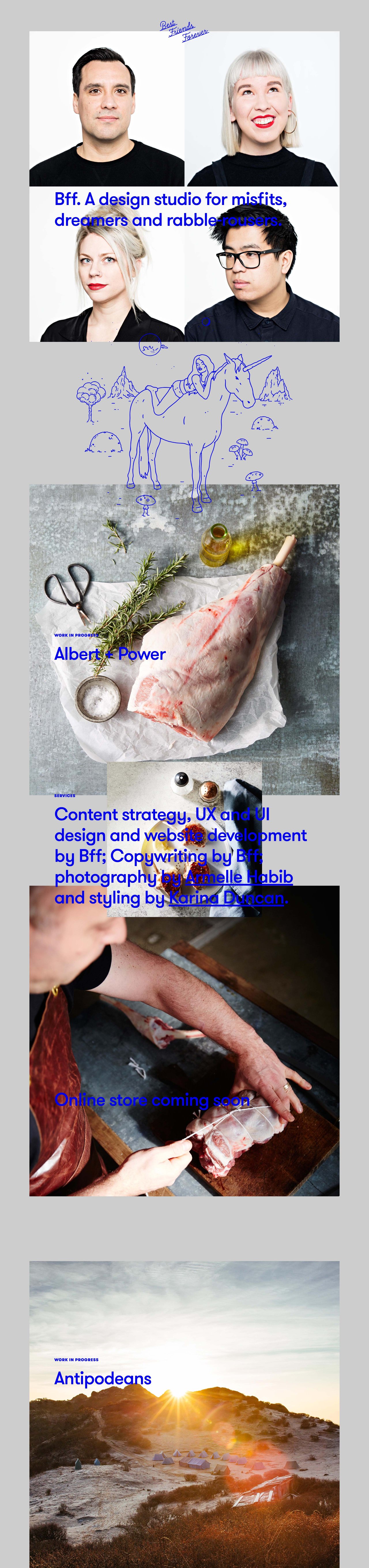 Best Friends Forever Website Screenshot