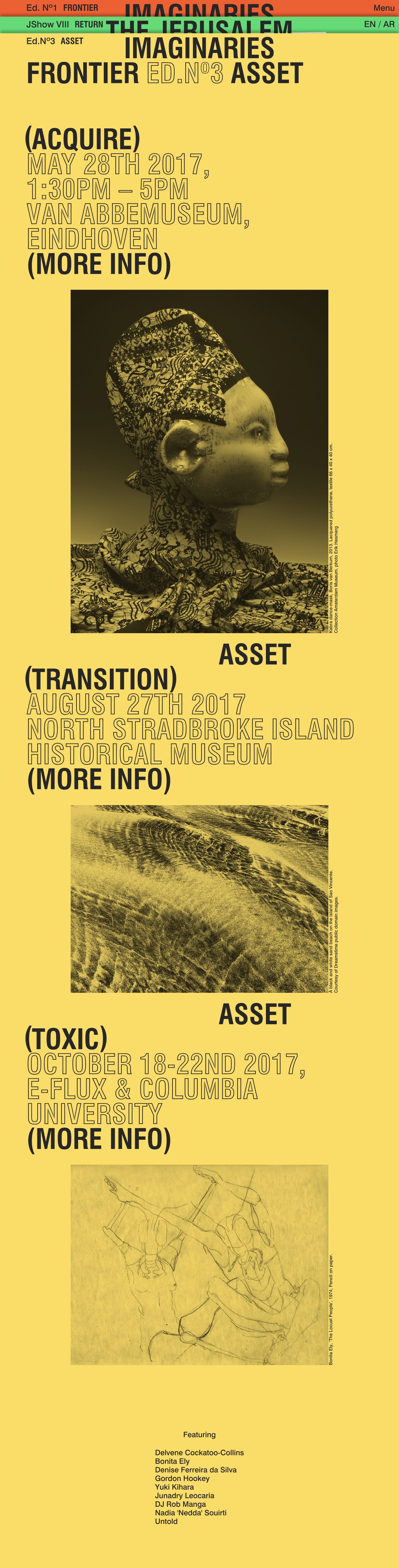 Frontier Imaginaries Website Screenshot