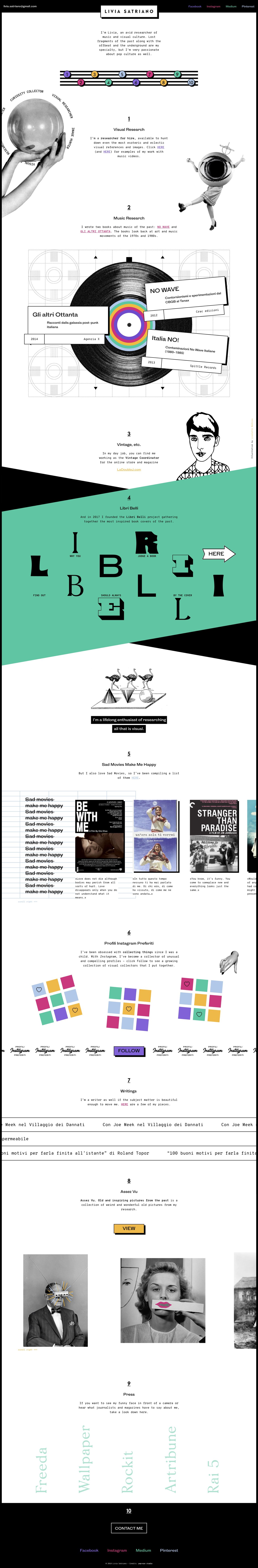 Livia Satriano Website Screenshot