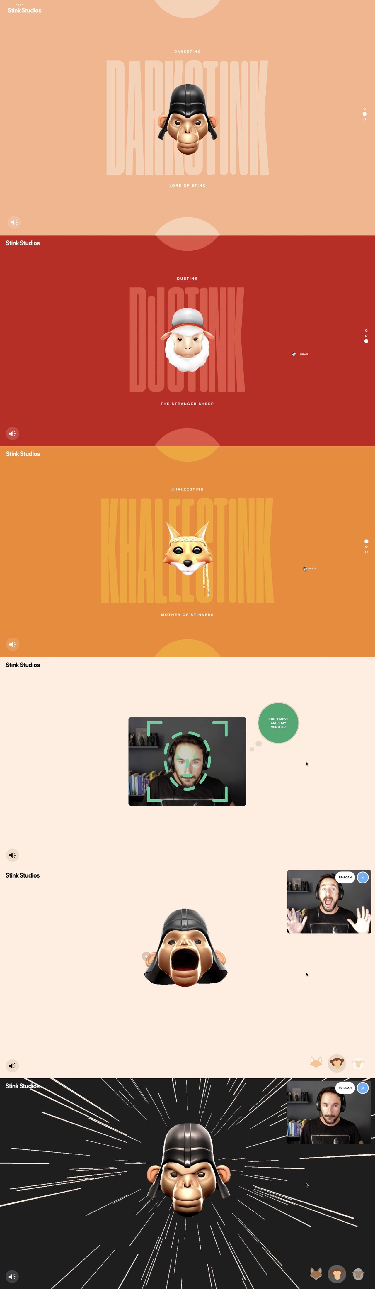 Website Inspiration: Stinkmoji Website Screenshot