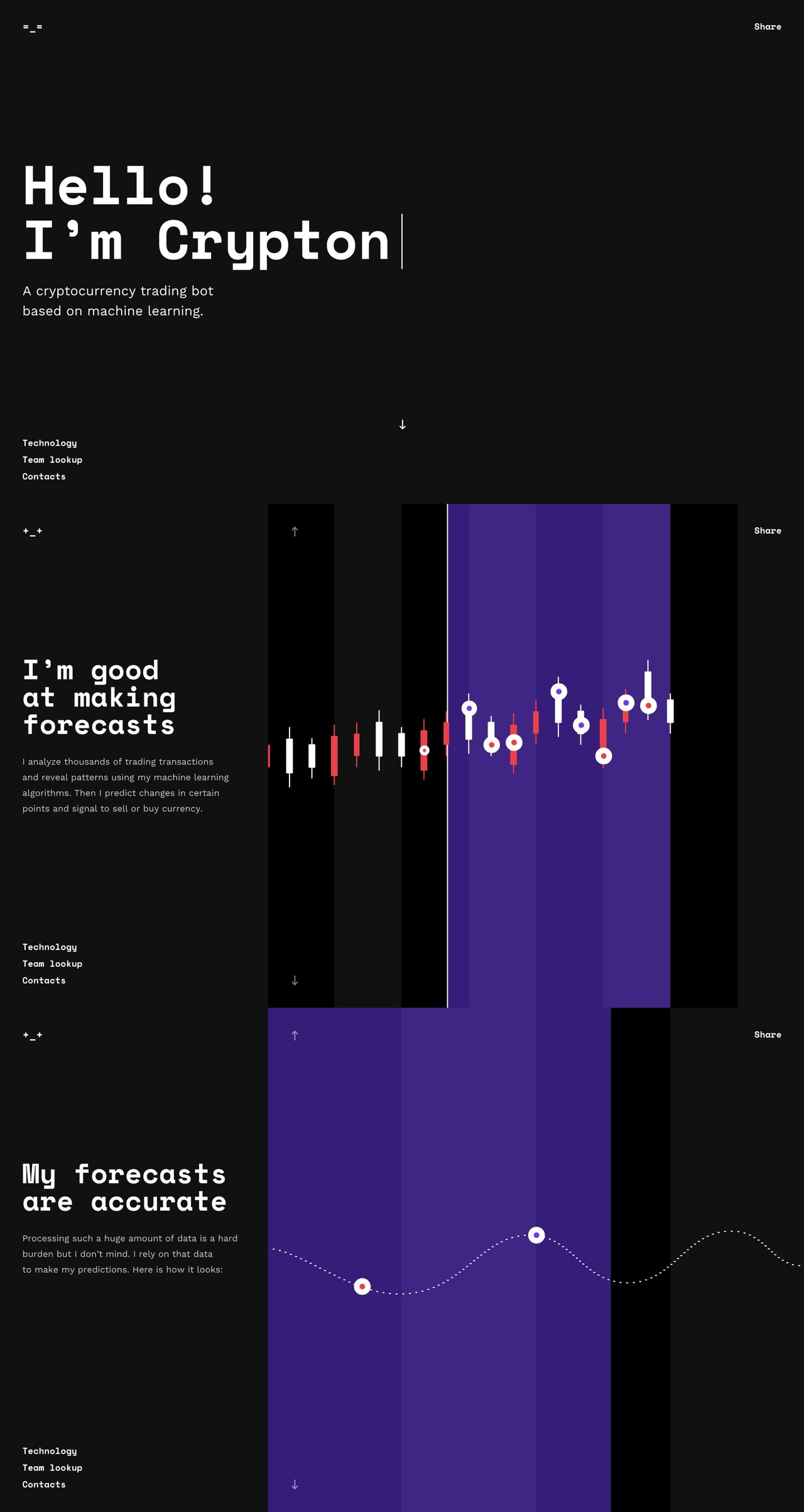 Website Inspiration: Crypton Website Screenshot