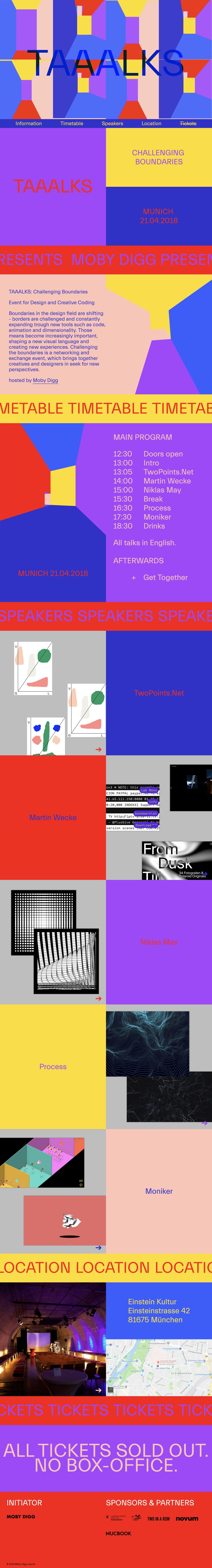 TAAALKS Website Screenshot