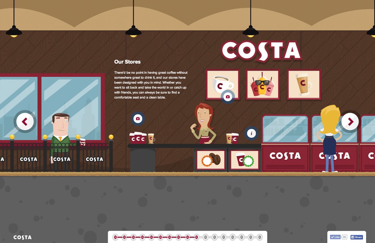 Website Inspiration: The Costa Experience Website Screenshot