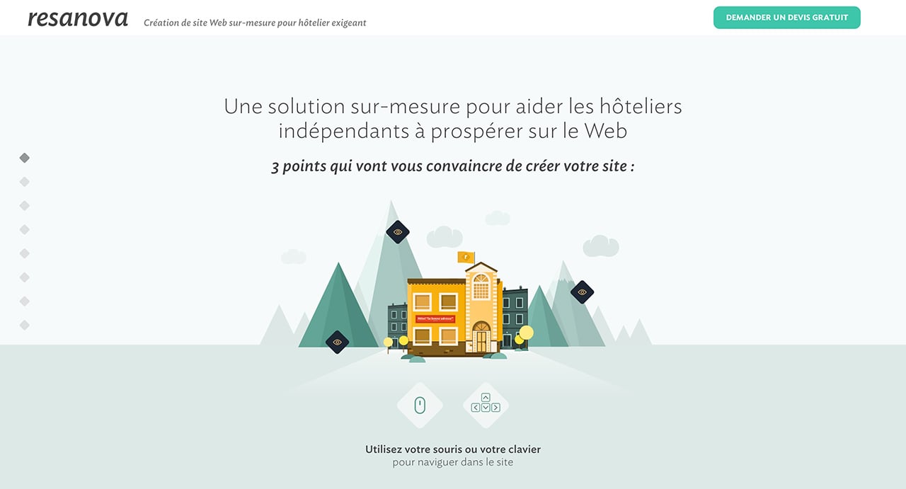 Website Inspiration: Resanova Website Screenshot