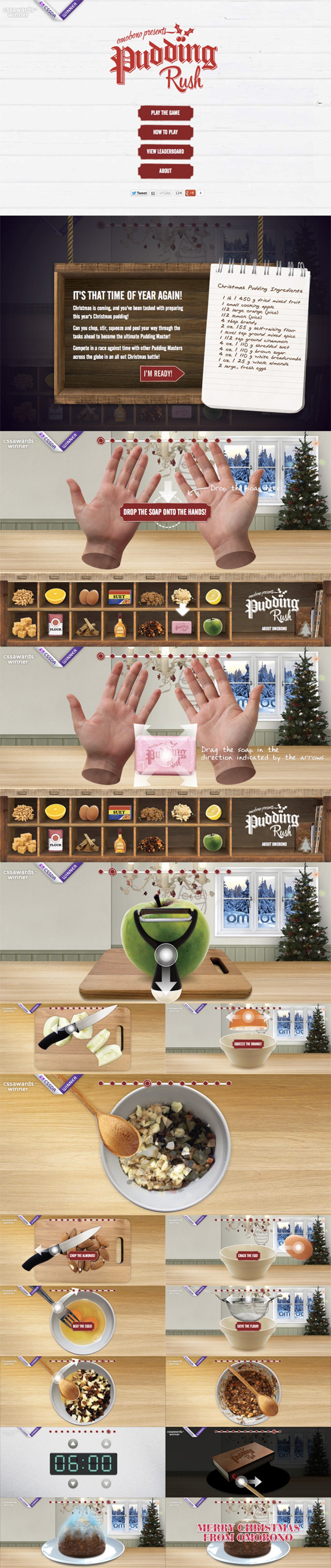 Pudding Rush Website Screenshot