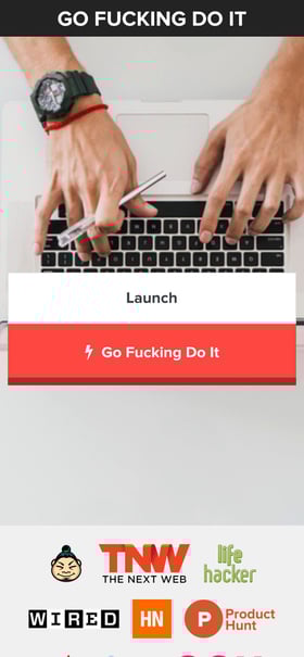 Go Fucking Do It Mobile Preview