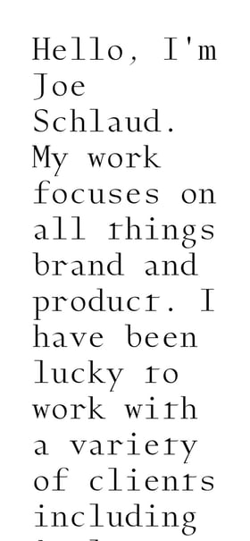 Joe Schlaud Mobile Preview