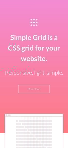 Simple Grid Mobile Preview