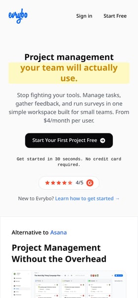 Evrybo Mobile Preview