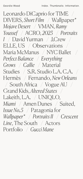 Geordie Wood Mobile Preview