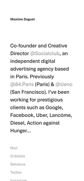 Maxime Daguet Mobile Preview