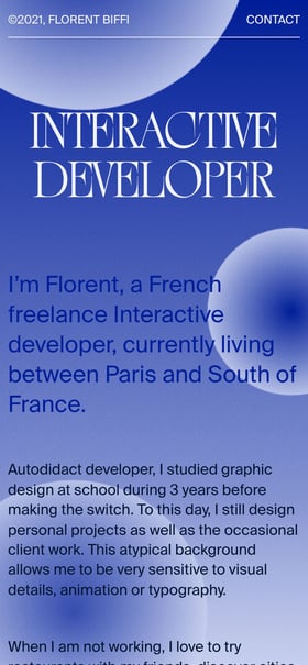 Florent Biffi Mobile Preview