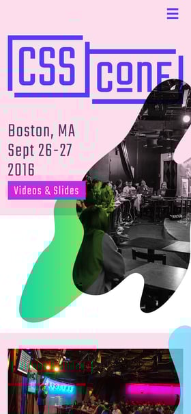 CSSConf US 2016 Mobile Preview