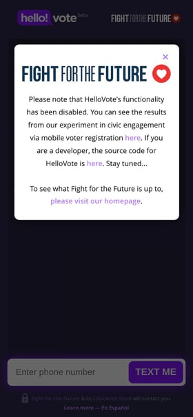 HelloVote Mobile Preview