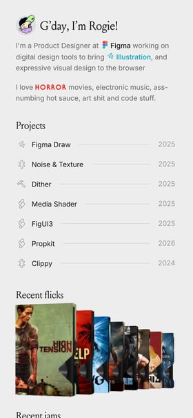 Rogie Mobile Preview