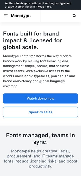 SkyFonts Mobile Preview