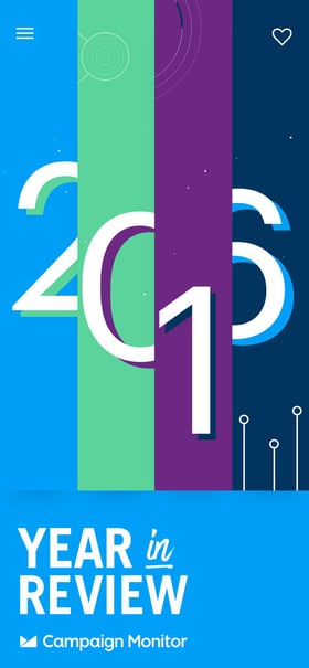 Campaign Monitor 2016 Year in Review Mobile Preview