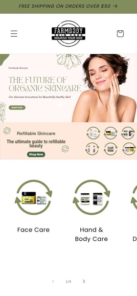 Farmbody Skin Care Mobile Preview